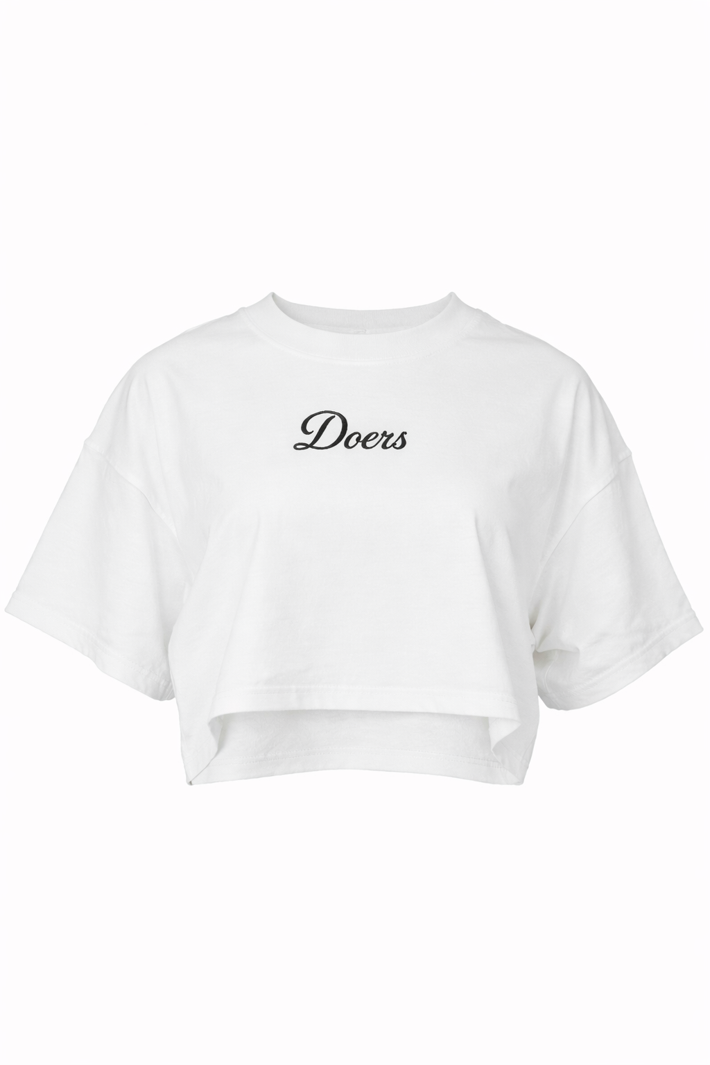 DOERS – WOMEN’S CORE CROP WHITE